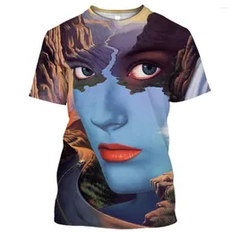 T-shirts pour hommes T-shirt 3D imprimé Body Art Vêtements Hip Hop O-Cou surdimensionné Casual Chemise à manches courtes Cool Fashion Street Top