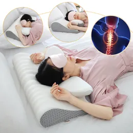 Kissen Fuloon Contour Memory Foam Cervical Ergonomische orthopädische Nackenschmerzen für Seite Rücken Bauch Schläfer Heilkissen 230901