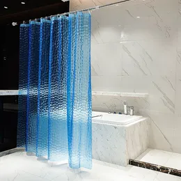 Shower Curtains Tirai Mandi Tebal 1 8M Kubus Air dengan 12 Kait 3D Kamar Tahan 230904