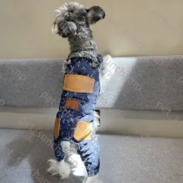 Cool Cat Dog Denim Overalls High Quality Dog Coat Vest Clothes Schnauzer Bichon Corgi Teddy Puppy Pet Waistcoat