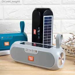 Portable Speakers TG182 Solar Charging Portable Stereo speakers Wireless Bluetooth Call With Mic Outdoor Loudspeaker Waterproof FM Radio Soundbar Q230904