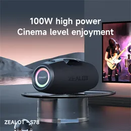 Zealot S78 Bluetoothスピーカー：ディープベース付きの強力な100W