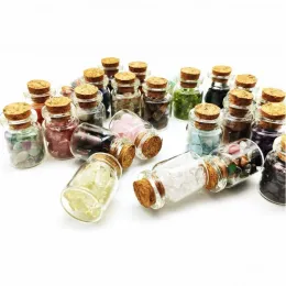 Party Favor Favor Stoli - Turbled Healing Crystals for Witchcraft Te mini słoiki z zaklęcia kryształowego są świetnymi początkującymi