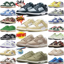 2024 Scarpe firmate basse da uomo bianche nere panda fotone polvere avorio pallido blu industriale Sashiko Chicago split grigio nebbia inversa brasile scarpe da ginnastica da corsa scarpe da ginnastica da donna