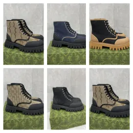 Hombres Mujeres Blondie Botines Moda Botines de tacón doble Sexy Lujo doble letra G Cuero Invierno Plataforma de tacón medio Bota Mujer zapatos entrenadores