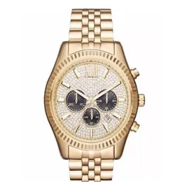 Ny Fashion Classic Business Big Dial Watch MK8494 MK8515 Mem's Watch Original Box Whole and Retail 240t