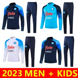 2023 Napoli Tracksuit Kurtka piłkarska koszulka dżersywowa 22/23 SSC Neapol Jogging Bonster Football Training Suit