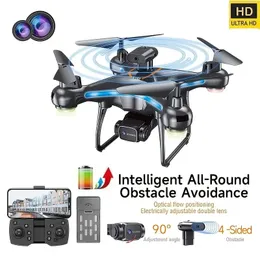 F192 Mini Drone telecomandato Drone per evitare ostacoli a tutto tondo WiFi FPV 4K Dual ESC Fotocamera Mantenimento dell'altitudine Ritorno RC Quadcopter Drone Regalo