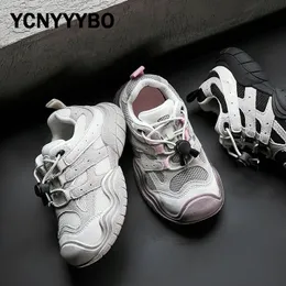 حذاء حذاء أحذية Kasual Anak Perempuan Sepatu Sneaker Slip on Untuk Olahraga Warna Hitam Dan Laki Latihan Musim Gugur 2024 230905