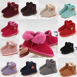 Kids Australian boots Australia Toddler booties Designer boys Girls winter boot classic snow boot short fur black chestnut pink boy girl shoes