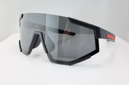 Designer Shield Sunglasses para Mulheres Homens Grandes óculos de sol ativos envolventes SPS04W generoso e estilo vanguardista ao ar livre óculos de proteção UV400ADXC