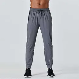 Pantolon Sonbahar Uzun Erkekler Lulus Sport Çalışma Hizalama Yoga Açık Spor Salonu Cepleri İnce Fit Sweatpants Lu Pant Jogger Pantolonlar Erkek E306T