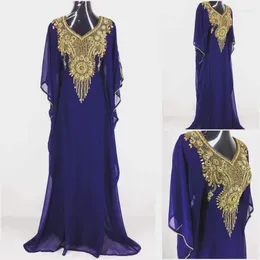 Ethnic Clothing Purple Kaftans Farasha Abaya Dress In Dubai Morocco Very Fancy Robe European And American Fashion Trend