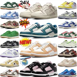 2024 Designer Casual Shoes Panda Black White Rose Whisper Pink Grey Fog Candy Kentucky Trail Medium Olive Court Purple Trainers Sneakers