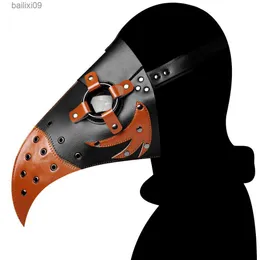 Máscaras de festa Steampunk Plague Bird Masks Long Beak Doctor Halloween Easter Masquerade Party Máscara Headgear Engraçado Cosplay Props Presente T230905