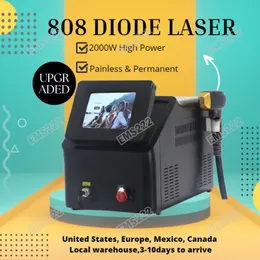 Duża promocja bezbolesna depilacja rozświetl się odcień skóry z diodą laserem 808 Maszyna do usuwania włosów z 755 nm 808nm 1064nm długość fali głowica chłodzenia darmowa wysyłka