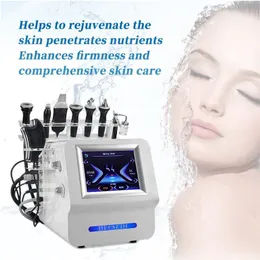 Máquina de gerenciamento de pele para clareamento de pele 8 em 1, limpeza de cravos, remoção de cravos, jato de oxigênio, rejuvenescimento facial, levantamento da pele, esfoliantes, máquina facial