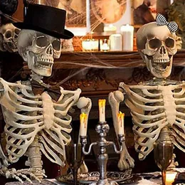 Postabilna pełna rozmiar życia Halloween impreza Dekoracja Nowe Halloweenowe szkielet wakacyjne dekoracje DIY