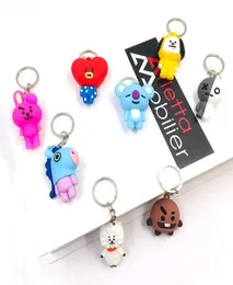 Animal Dog Bunny 3D anime BTS KPOP مفتاح السلسلة السيليكون مادة كاملة الترويج هدية متعددة الأنماط 5038841