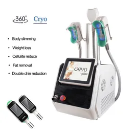 Máquina de derretimento de gordura criolipólise 360 crioterapia portátil perda de peso crio celulite reduzir máquinas 3 alças