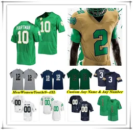 Custom Notre Dame ND Fighting Irish College Football Jerseys Joe Montana Sam Hartman Audric Estime Jeremiyah Love Gi'Bran Payne Jayden Thomas Jaden Greathouse KISER