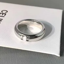 Cel Fashion Ring Round Sterling Silver Simple Luxury Wedding Valentine's Day Gift for Couples Designers Ring ZFGV