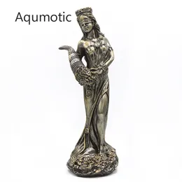 Oggetti decorativi Figurine Aqumotic Dea della ricchezza Plouto Soldi Mascotte 1 pz Decorazione per la casa Negozio Donne Mito Dio Ploutos Decor circa 27 cm 230904