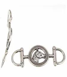 DIY Charms Verbinder für Armbänder Halsketten Tier Pferd Einzel Retro Silber Mode Metall Schmuckzubehör Komponenten 43x16x26663298