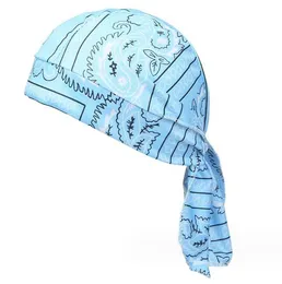 Compra online de Du-rag bandana de basquete de rua, absorvente de suor,  cetim de seda, boné pirata de cauda longa, cabeça elástica