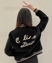 Jaquetas femininas designer de alta edição outono / inverno novo l net vermelho mesmo estilo veludo lã clipe algodão jaqueta de beisebol casaco feminino x09a