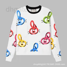 Bluzy bluzy damskie bluzy weryfikowane jesienne i zimowe królik Kolny druk Sweter okrąg