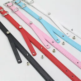 extra fees for order 400PC/lot Name 10MM charm Plain PU Leather Pet Dog Collar 4 size