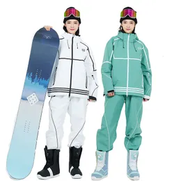 Andra sportvaror Setelan Baju Salju Dewasa Unisks Setelan Ski Dan Celana Salju Tahan Hangat Untuk Pria Wanita 230905