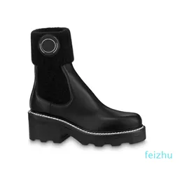 Fashion Martin Designer Boots shoes Ankle Boot Pocket Black Roman Bootss Inspired Combat logo small Big Size EUR 35-41 in genuine leather