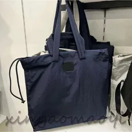 ck Темно-синяя сумка для покупок Парашютная ткань легкая покупка для занятий спортом и досугом Большая сумка через плечо Сумки для покупок большой вместимости, большие сумки, сумки через плечо