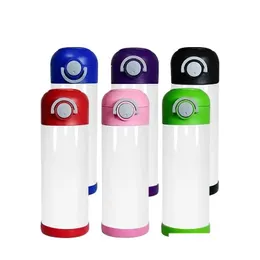 Sublimation Blanks Wholesale Stainless Steel Blank 12Oz Water Bottles Children Kids Tumbler With St And Carrying Handle Drop Deliver Dhxgg