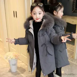 ダウンコート2023秋の冬の女の赤ちゃんダウンジャケットチャイルド厚い10代のための暖かいカシミアコート服