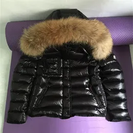 Branded Winter Down Jacket Women Short Warm Coat Black Real Raccoon Fur Hooded Female White Duck Down Coats243U