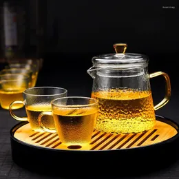 TeAware Setleri Isıya Dayanıklı Çekiç Petrollü Cam Kalınlaştırılmış Çay Su Ayırma Filtre Enfüzörü Ev Çiçek Çay Tuvot Meyve Çay Fincanı