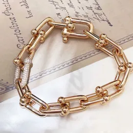 Fashion designer tiff top New T-home U-shaped interlocking horseshoe bracelet with exquisite craftsmanship and high-end luxury