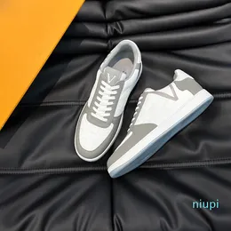 Sapatos casuais masculinos designer xadrez padrão macio couro de vaca clássico impressão anti deslizamento resistente ao desgaste sola skateboarding shoescolors