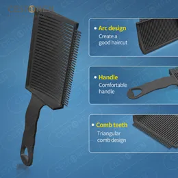 2/3Pcs Set Hairdressing Comb Professional Barber Fading Hair Positioning Comb Hair Cut Curved Positioning Comb For Men