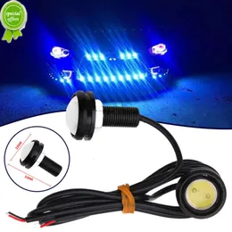 Paire de phares LED pour voiture, œil d'aigle, Mini clignotants lumineux, feux de jour, 23MM, pour moto, frein automatique, ampoule antibrouillard, nouveauté