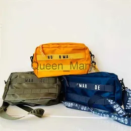 Kvällspåsar Human Made Vintage Bag Men Top Quality Outdoor Military Style Human Made Nylon Shoulder Women Messenger Bag J230905