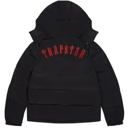 Giacca Trapstar ricamata High Street Fashion Cappotti Trapstar Uomo Inverno London Puffer Trapstar London Giacca Nero Rosso