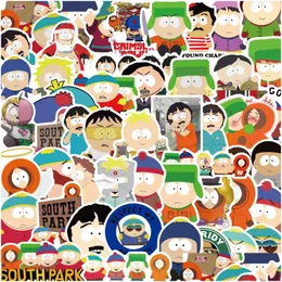 ملصقات السيارات 50pcs Cartoon South Park Figure Graffiti Kids Toy Skateboard Phone Lage Lage ملصق شارات إسقاط تسليم الهواتف المحمولة MOT DH0X3