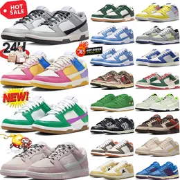 2024 Casual Shoes Low Panda triple pink Grey Fog Syracuse Team Green Medium Olive UNC Georgetown Malachite sail walking GAI jogging sneakers trainers size 36-45