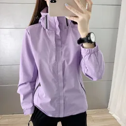 Yoga outfit pakaian mode anti air pakaian luar mantel pengisian tipis angin dan hujan jaket dasar pria wanita musim semi gugur 230905