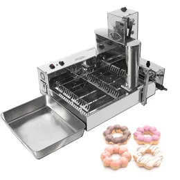 4 rzędy elektryczne Waffle Donut Waffle Maker W pełni automatyczna kanapka krepowa Fryer Machine Machine Kitchen Cooking Appliance Commercial