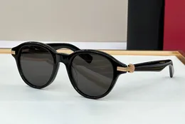 Modeontwerper 0395 heren dames zonnebril klassieke vintage acetaat ronde vorm bril zomer eenvoudige vrijetijdsstijl anti-ultraviolet geleverd met etui